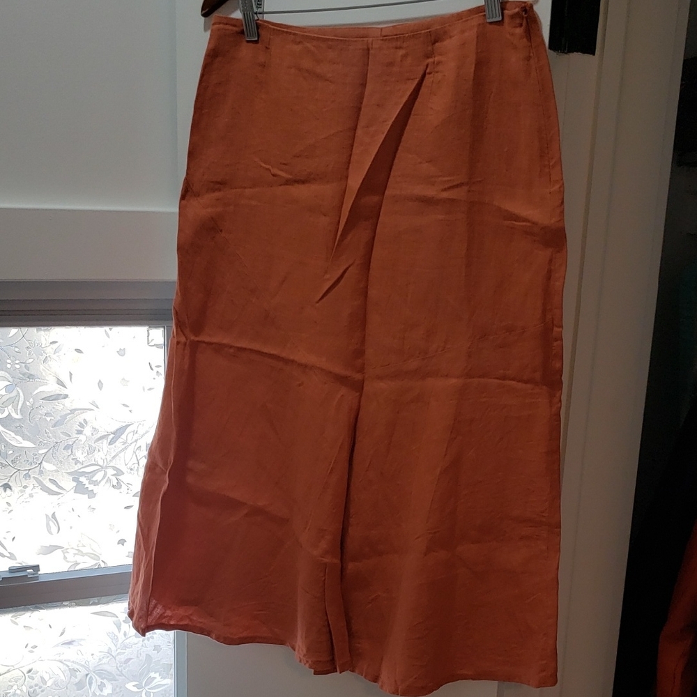 Maria Glenster Terracotta Linen Pants